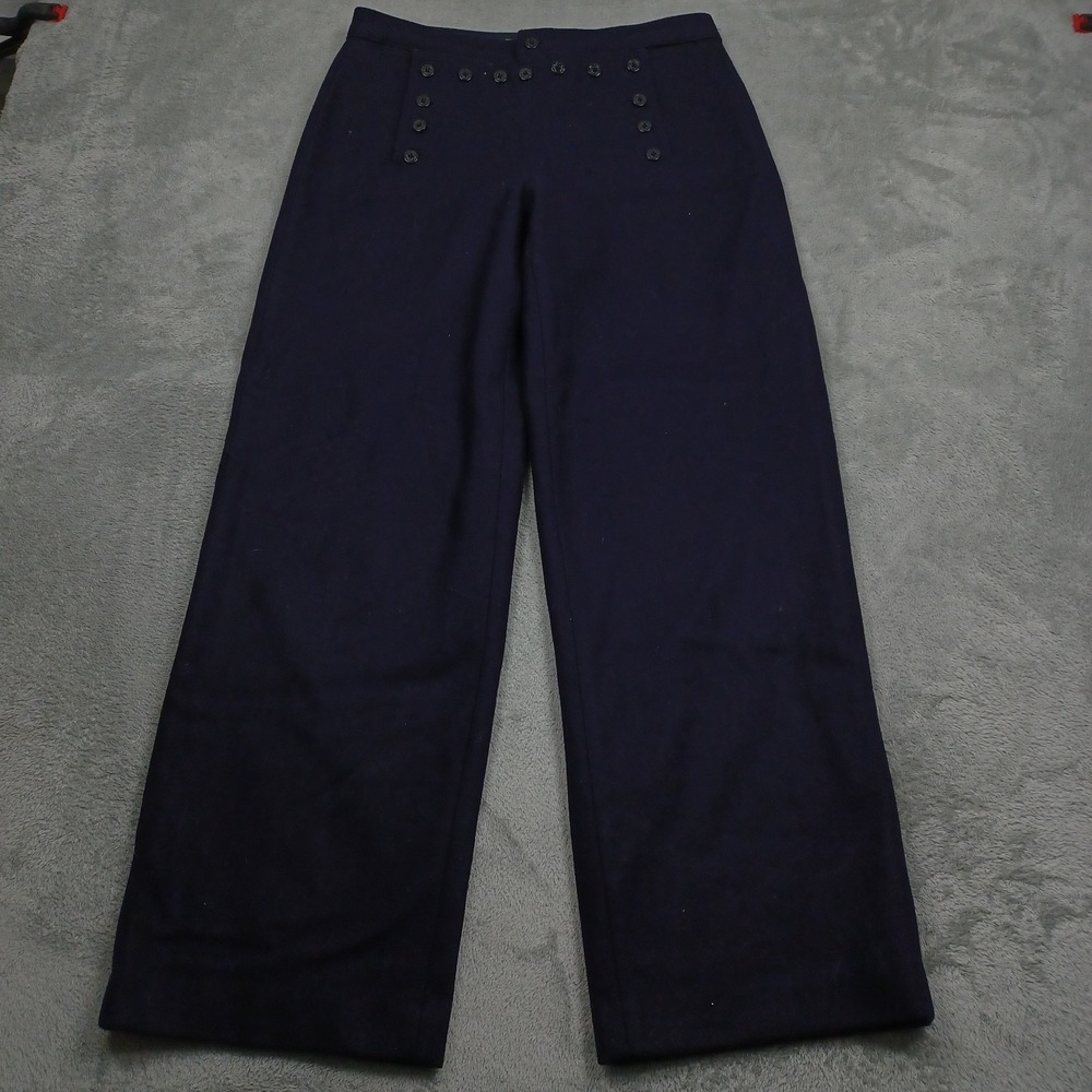 Vintage Abercrombie Fitch Pants Womens 8 Blue Wool Sailor Outdoor